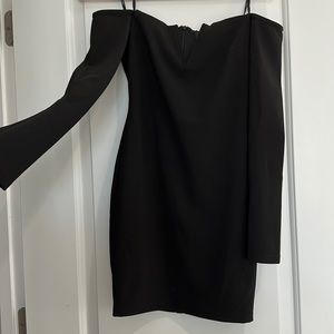 Lulus sexy long sleeve, off the shoulder little black dress